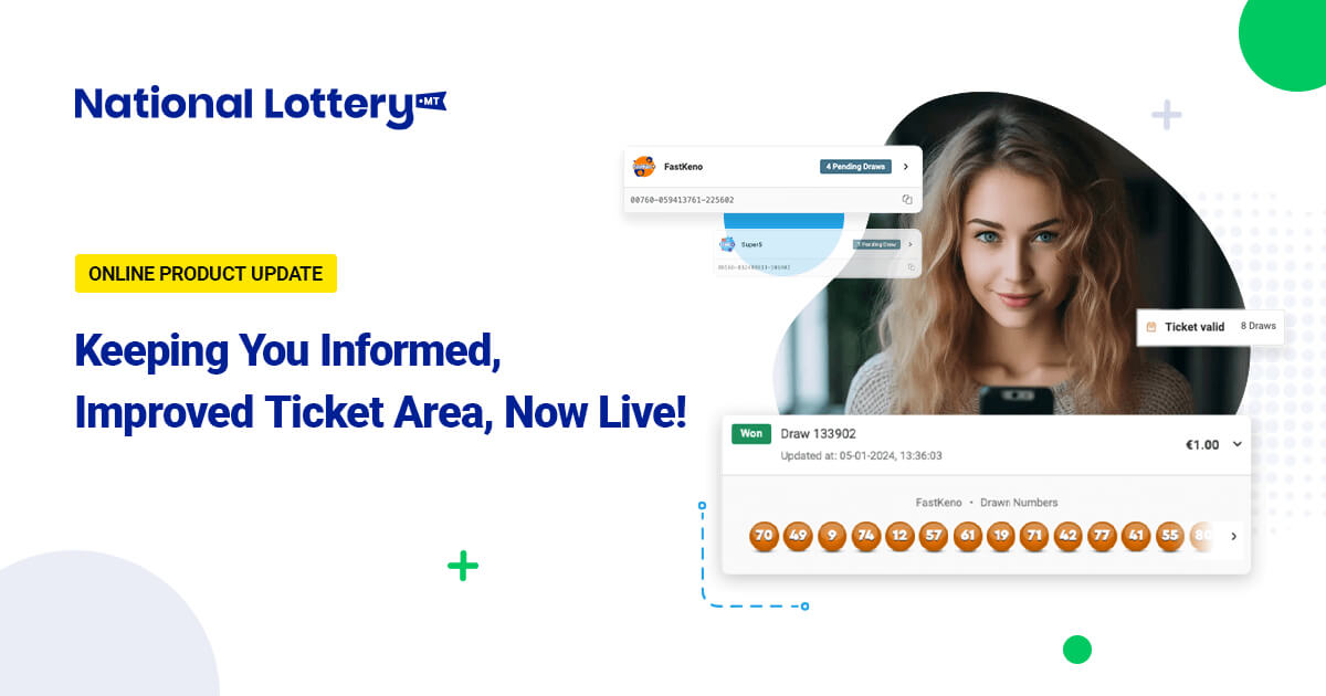 Online Product Update: Improved Lottery Ticket Area, Now Live!