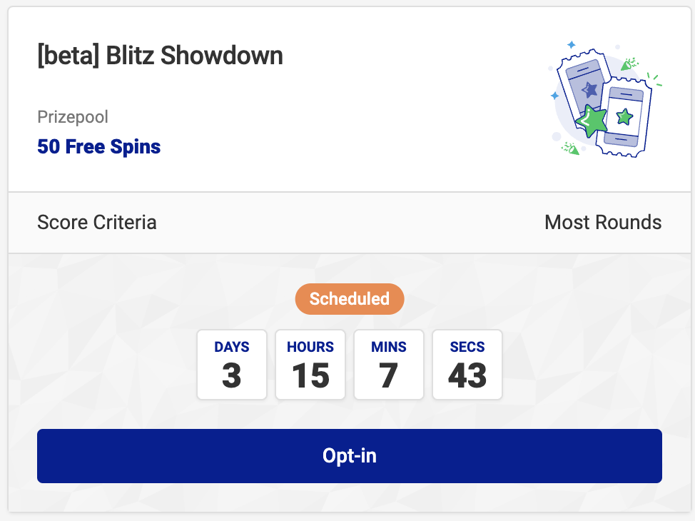 Online Casino Tournaments - Blitz Showdown